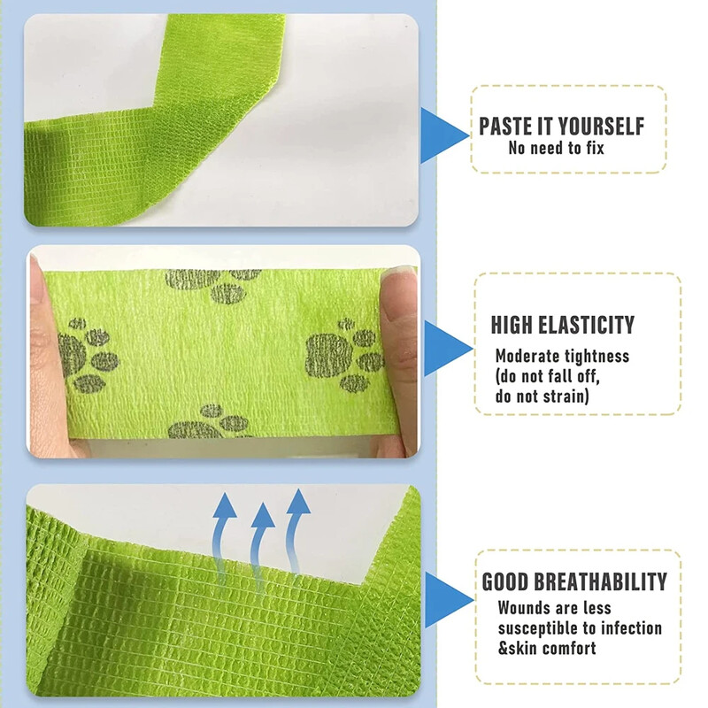 5Pcs/Set 2,5 cm široki samoljepljivi zavoj, traka za prvu pomoć Elastoplast za rastezanje, fiksiranje prsta, gležnja, zgloba, noge