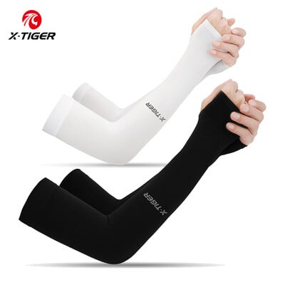 X-TIGER Cycling Arm Sleeves Ice Fabric Anti-UV Αντηλιακό Running Cycling Sleeve Outdoor Sport Cycling Arm Warmers Ανδρικά Γυναικεία