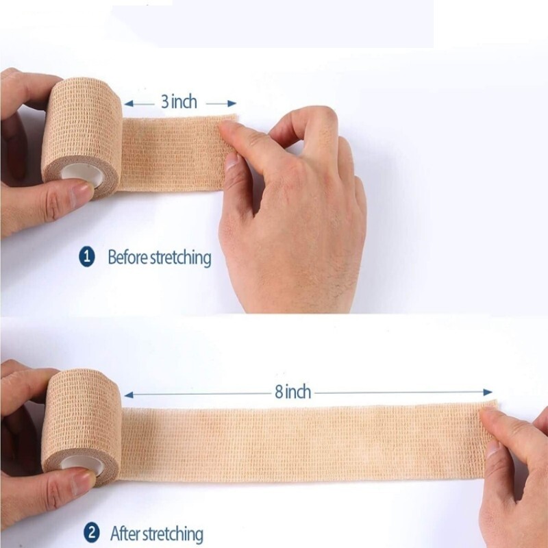 4 inča samoljepljiva kohezivna traka omotana ljepljivim zavojem za koljena netkani elastoplast štitnik za zglobove nogometne lopte za ozljede gležnja