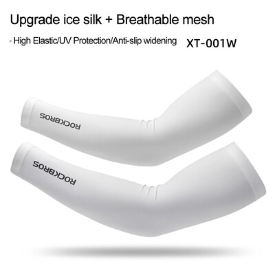 ROCKBROS Ledus auduma skriešanas kempinga roku sildītāji Basketbola piedurknes skriešanas rokas piedurknes Riteņbraukšanas piedurknes Vasaras sporta drošības aprīkojums