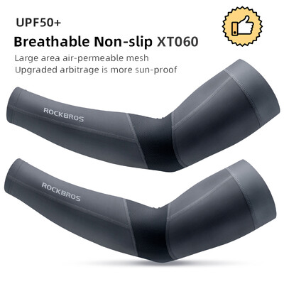 ROCKBROS Ledus auduma skriešanas kempinga roku sildītāji Basketbola piedurknes skriešanas rokas piedurknes Riteņbraukšanas piedurknes Vasaras sporta drošības aprīkojums