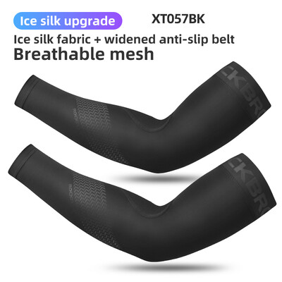 ROCKBROS Ledus auduma skriešanas kempinga roku sildītāji Basketbola piedurknes skriešanas rokas piedurknes Riteņbraukšanas piedurknes Vasaras sporta drošības aprīkojums