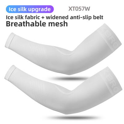 ROCKBROS Ledus auduma skriešanas kempinga roku sildītāji Basketbola piedurknes skriešanas rokas piedurknes Riteņbraukšanas piedurknes Vasaras sporta drošības aprīkojums