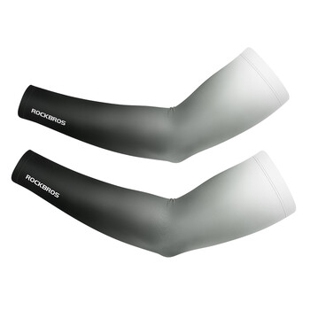 Μανίκια μπράτσων ROCKBROS Ice Silk Sports Cycling Sleeves Κάλυμμα αντηλιακής προστασίας από υπεριώδη ακτινοβολία Αναπνεύσιμος εξοπλισμός γυμναστικής για τρέξιμο εξωτερικού χώρου