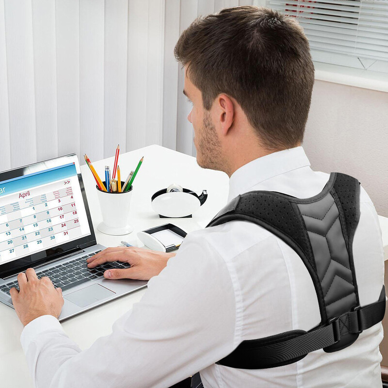Korektor držanja za muškarce i žene, podesiva steznica za gornji dio leđa koja ublažava bol u vratu, ramenima, gornjem i donjem dijelu leđa