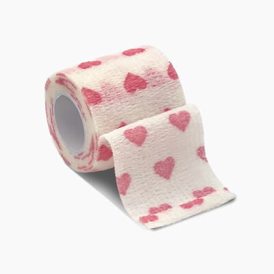 1 otisnuti samoljepljivi elastični zavoj u boji sportske torbe od 4,8 metara s trakom za kućne ljubimce na zglobovima prstiju i koljenima