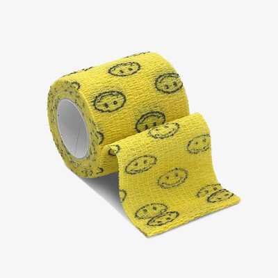 1 otisnuti samoljepljivi elastični zavoj u boji sportske torbe od 4,8 metara s trakom za kućne ljubimce na zglobovima prstiju i koljenima