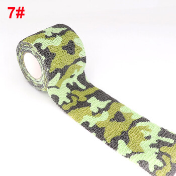 4,8m Hunt Disguise Elastoplast Camouflage Elastic Wrap Tape Αυτοκόλλητο αθλητικό προστατευτικό αστράγαλο Επίδεσμος βραχίονα δακτύλων γόνατος