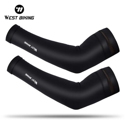 WEST BIKING Ledus zīda sporta rokas piedurknes Riteņbraukšanas rokas piedurknes Pārsegs Saules UV aizsardzība Āra skriešana Fitness Vasaras roku piedurknes