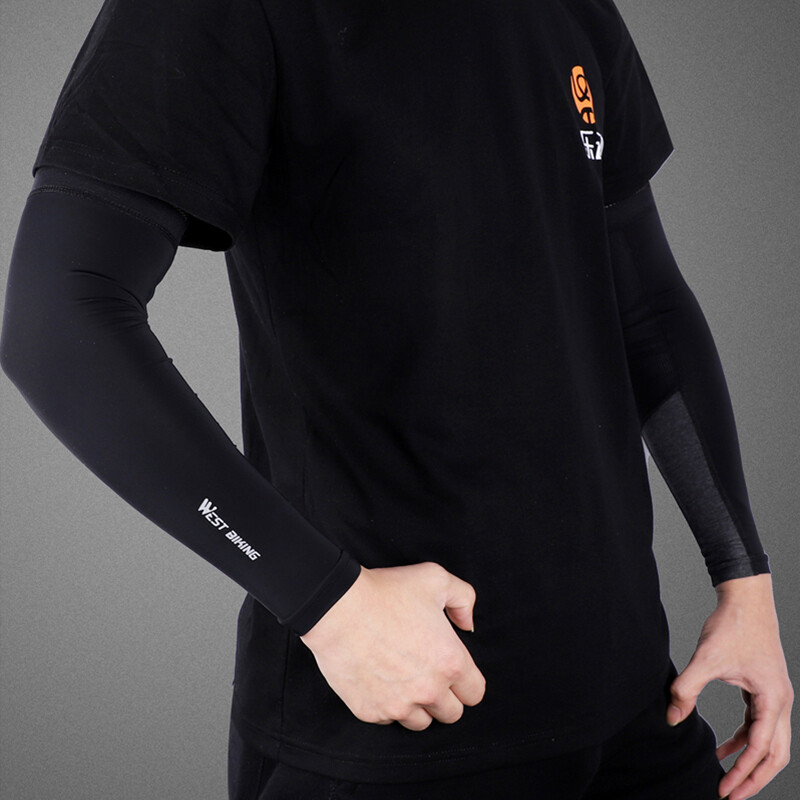 WEST BIKING Ice Silk Sportski rukavi za ruke Biciklizam Narukavi za ruke Zaštita od sunca UV zaštita Trčanje na otvorenom Fitness Ljetne rukave za ruke