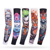 Rukavi za trčanje, pecanje, vožnja, biciklizam, 3D tetovaža rukava, veća veličina, ljetna UV zaštita od sunca, sportski košarkaški jastučić za laktove,