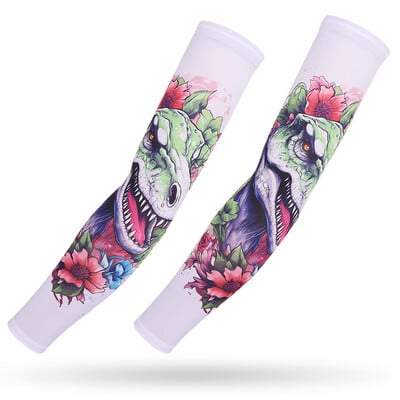 Rukavi za trčanje, pecanje, vožnja, biciklizam, 3D tetovaža rukava, veća veličina, ljetna UV zaštita od sunca, sportski košarkaški jastučić za laktove,