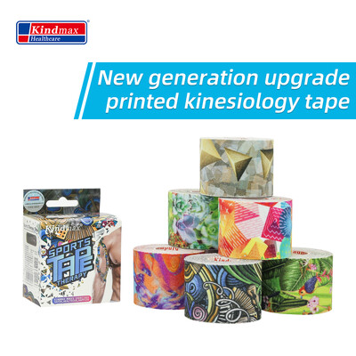 Kindmax Healthcare Fashion Printing Colorful Kit Tape Kinesiology for Athletic Sports Muscle Protector Ρολό 5cm x 5m