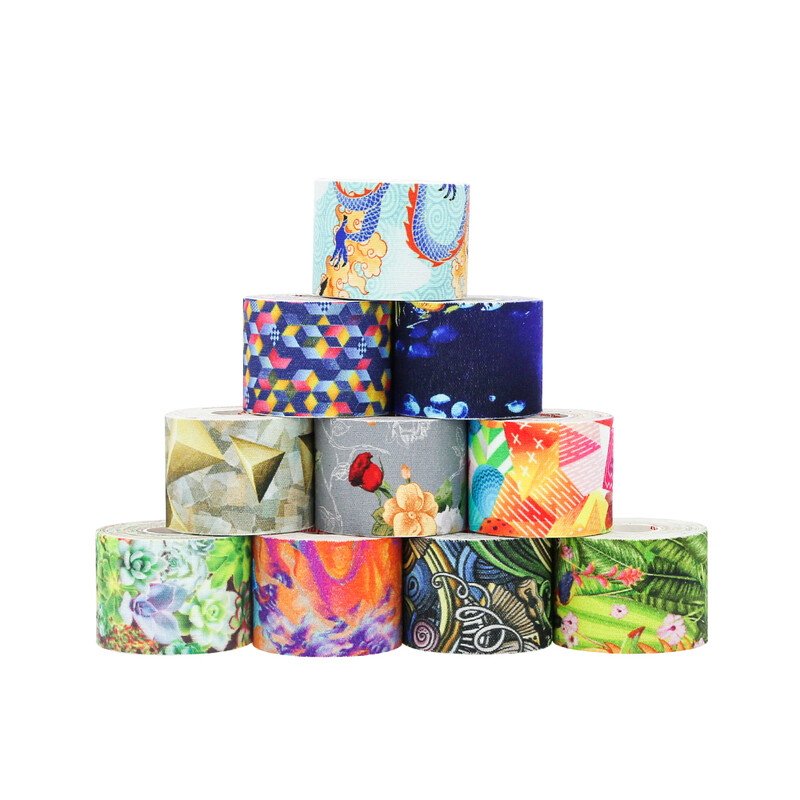Kindmax Healthcare Fashion Printing Šarene kineziološke trake Kit za atletske sportove Štitnik za mišiće 5cm x 5m Roll