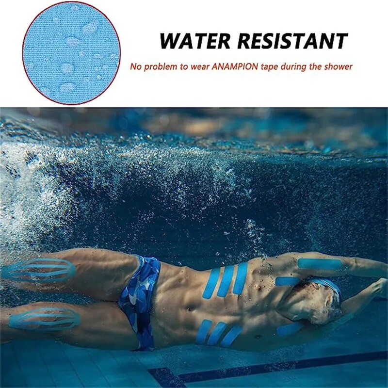 Kineziologijos juosta Pro atletiškas sportas (20 juostelių mišri apkrova) vandeniui atspari elastinė atletinė juosta raumenų skausmą malšinanti sąnarių atrama