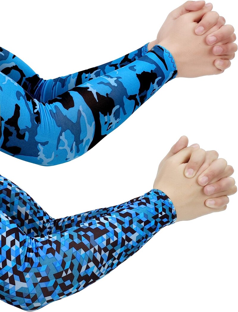 2 buc. Mâneci unisex de răcire pentru braț, femei, bărbați, sport, alergare, protecție solară UV, pescuit în aer liber, mâneci pentru ciclism pentru ascunde tatuaje