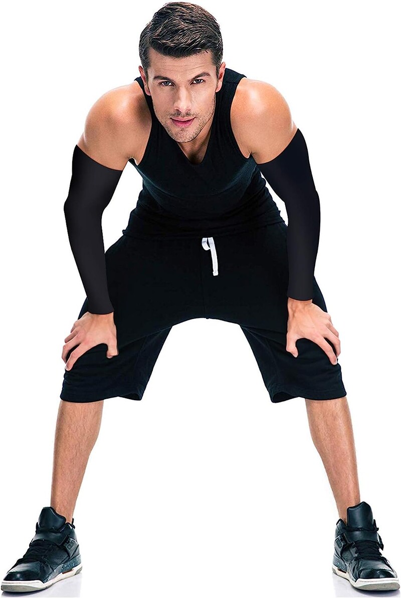 2 buc. Mâneci unisex de răcire pentru braț, femei, bărbați, sport, alergare, protecție solară UV, pescuit în aer liber, mâneci pentru ciclism pentru ascunde tatuaje