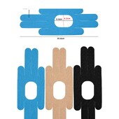 Vodootporni dodaci za kineziološke trake Unaprijed izrezana traka za potporu mišića za terapeutski oporavak Prozračni flaster za mišiće koljena za ublažavanje bolova