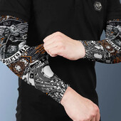 2PCS Summer Sun UV Protection Biker Arm Tattoo Sleeves Cooling Cycling Running Warmers Cover Men Women Sports Armguards маншет