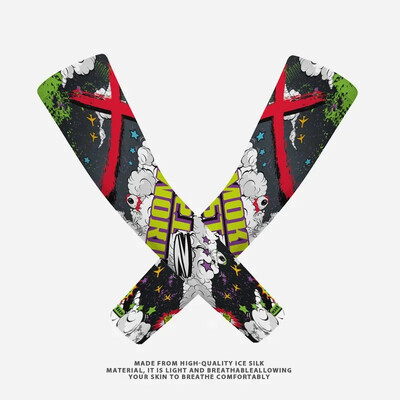 2PCS Summer Sun UV Protection Biker Arm Tattoo Sleeves Cooling Cycling Running Warmers Cover Men Women Sports Armguards маншет