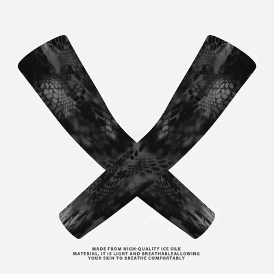 2PCS Summer Sun UV Protection Biker Arm Tattoo Sleeves Cooling Cycling Running Warmers Cover Men Women Sports Armguards маншет