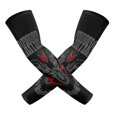 2PCS Summer Sun UV Protection Biker Arm Tattoo Sleeves Cooling Cycling Running Warmers Cover Men Women Sports Armguards маншет