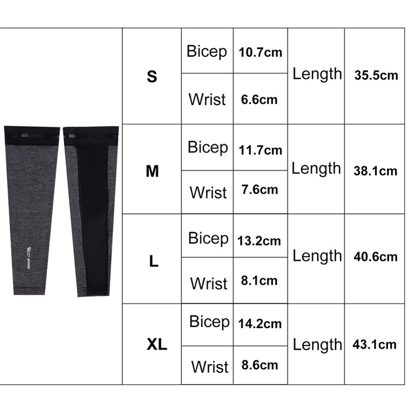 WEST BIKING 1 par sportskih, prozračnih, brzo sušećih, biciklističkih rukava za ruke bez prstiju, ljetno trčanje, UV zaštita, rukavi od tkanine za led