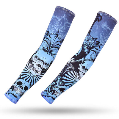 Skriešanas piedurknes Riteņbraukšanas aproces Spēļu uzmavas Roku sildītāji Ātri Dry Sporta Spēļu Tetovējums Piedurknes Elkoņu spilventiņi Skriešanas rokas pārvalks