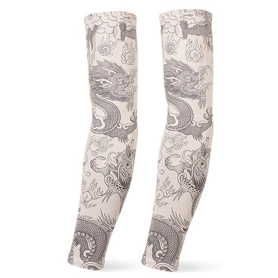 Skriešanas piedurknes Riteņbraukšanas aproces Spēļu uzmavas Roku sildītāji Ātri Dry Sporta Spēļu Tetovējums Piedurknes Elkoņu spilventiņi Skriešanas rokas pārvalks