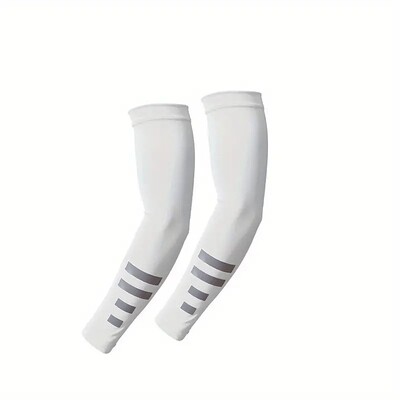 2kom Ljetni rukavi za zaštitu od sunca na otvorenom Brzosušeći prozračni noćno trčanje Biciklizam Reflektirajući ledeni svileni rukavi