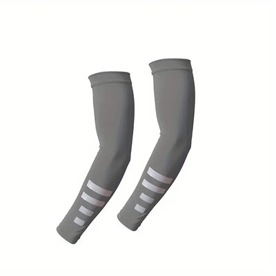 2kom Ljetni rukavi za zaštitu od sunca na otvorenom Brzosušeći prozračni noćno trčanje Biciklizam Reflektirajući ledeni svileni rukavi