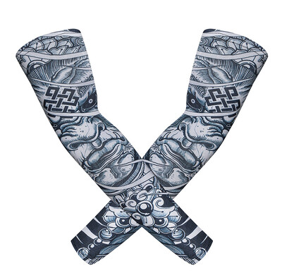 2 KOM Sportski rukavi za ruke Bicikl Motociklizam Biciklizam Trčanje Ribolov Zaštitne tetovaže lubanje Rukavi Košarkaški štitnik za ruke za muškarce i žene