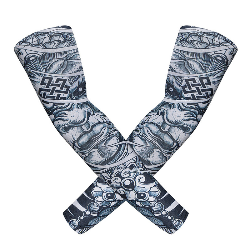 2 KOM Sportski rukavi za ruke Bicikl Motociklizam Biciklizam Trčanje Ribolov Zaštitne tetovaže lubanje Rukavi Košarkaški štitnik za ruke za muškarce i žene