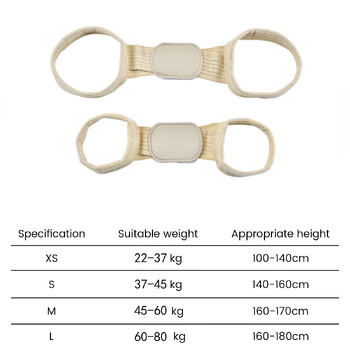 Νέος ενήλικος παιδί Διορθωτής πλάτης κλείδαςΥποστήριξη ευθυγράμμισης σπονδυλικής στήλης Ισιωτικό ώμου Βραχίονας ρυθμιζόμενης άνεσης