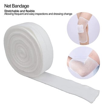 1Roll Fix Net Tubular Bandage за големи ръце, колене, крака, дишащ ластик за превръзка на рани при наранявания на лакътя, глезена и китката