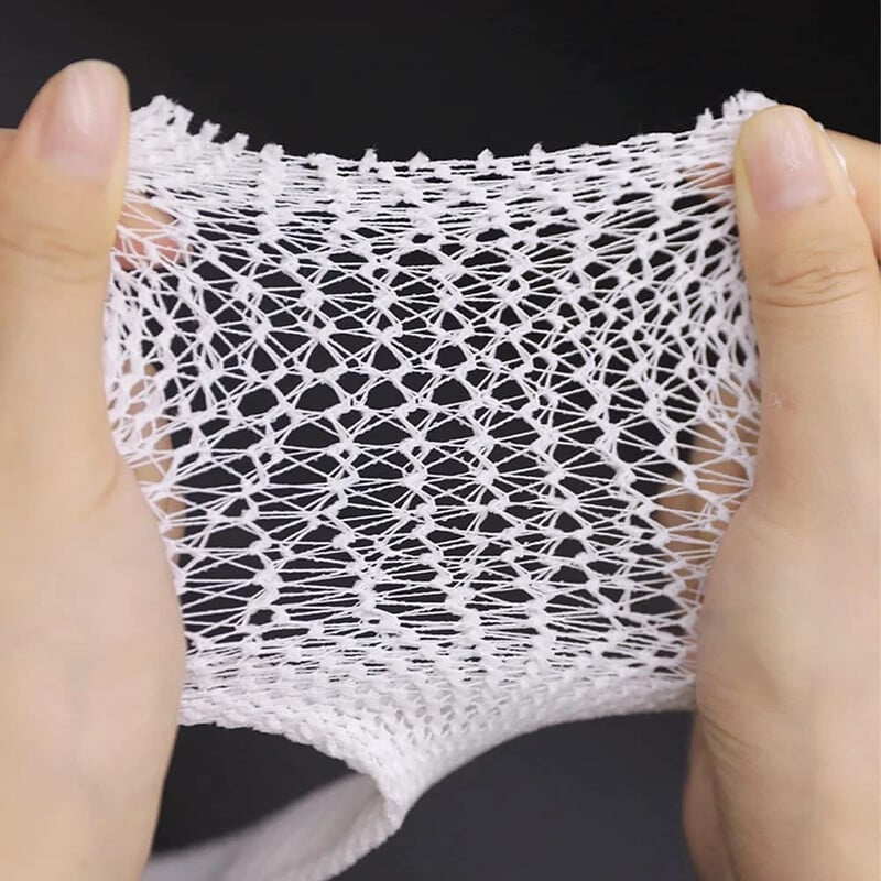 1 tekercses csőkötésű elasztikus hálós sebkötöző, elasztikus kötszer-rögzítő, cső alakú, rugalmas, rugalmas gézkötés könyökhöz, szárhoz