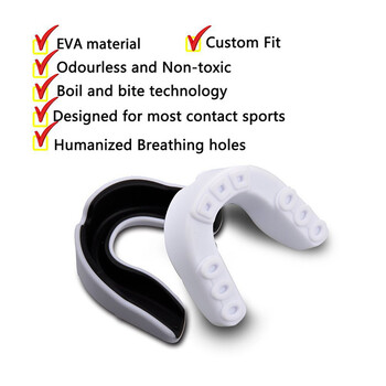 Boxing Gum Shield Mouth Guard Mouthguard Slim Fit for Football Wrestling Hockey Lacrosse Boxing for Contact Combat Sport Equip