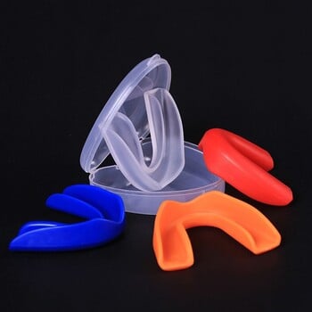 Διαφανές Eva Karate Children Boxing Rugby Sports Mouth Guard Adults Mouthguard Teeth Protection with Plastic Case Box