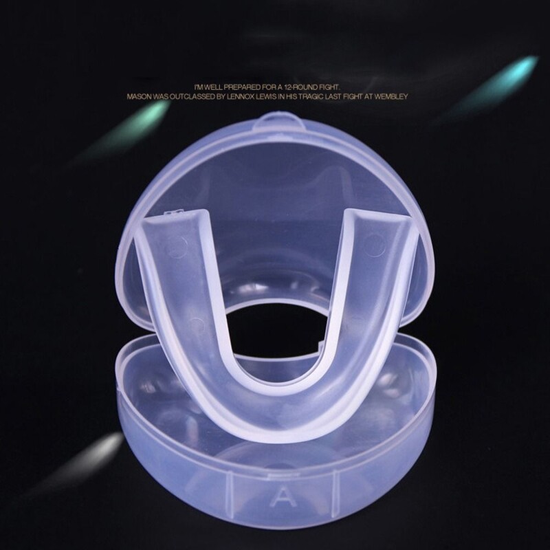 Prozirni štitnik za zube Eva Karate, dječji boks, ragbi, štitnik za zube, štitnik za zube za odrasle s plastičnom kutijom