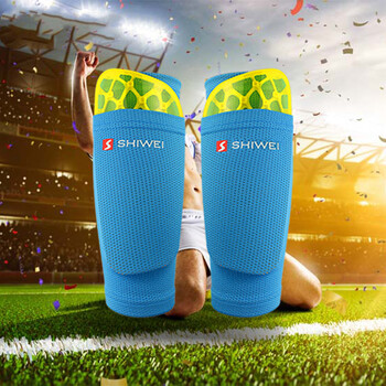 1 Ζευγάρι Ποδόσφαιρο Ποδοσφαίρου Shin Guard Sleeve Κάλτσες Shin Guard Θήκες με τσέπες για ενήλικες εφήβους Παιδί