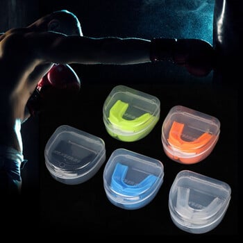 Διπλής όψης Mouthguard Adults Teeth Mouth Guard Sports Boxing Kickboxing Δωρεάν αθλητικό προστατευτικό κατάλληλο για το μεγαλύτερο μέγεθος στόματος