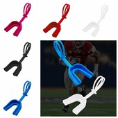 Štitnik za zube s remenom za košarku, ragbi, boks, štitnik za zube koji sprječava stiskanje zubima, sportski usnik, amortizer