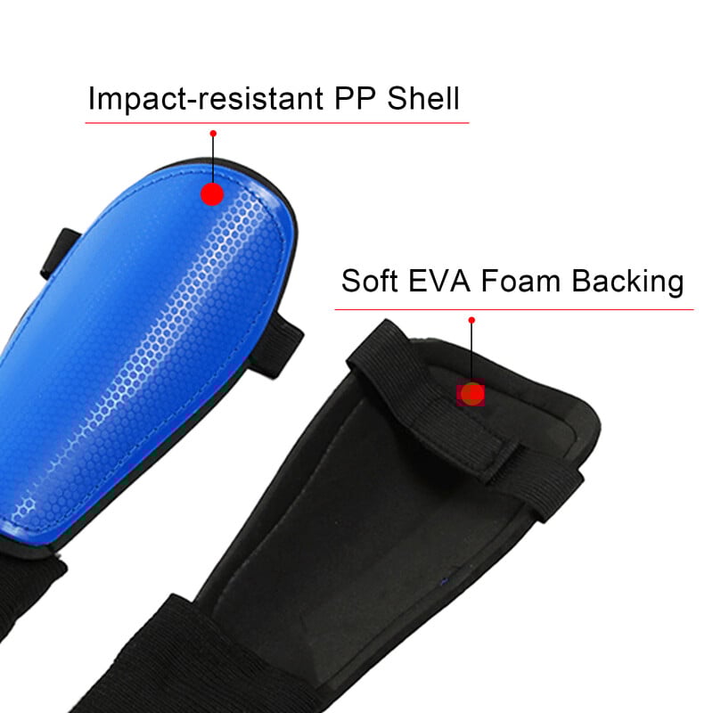 Nauja futbolo blauzdų apsauga su kulkšnies apsauga ir reguliuojamais dirželiais, futbolo apsaugos įranga vaikams, jaunimui, suaugusiems