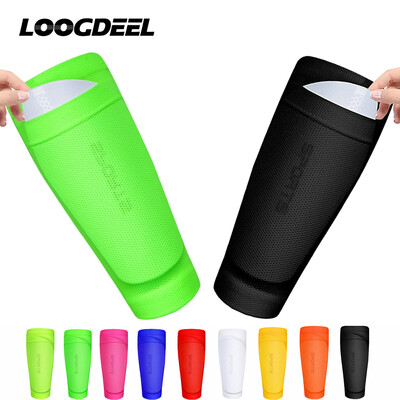 Loogdeel 1 Pair Soccer Shin Guards for Kids Youth, Adults Sleeves Ευέλικτο Soccer Shin Guard Leg Support Sleeve Soccer Shin Guard