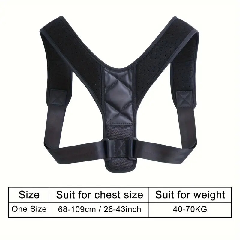 Potpora za leđa, ispravljač ramena, podesiva ključna kost za muškarce i žene