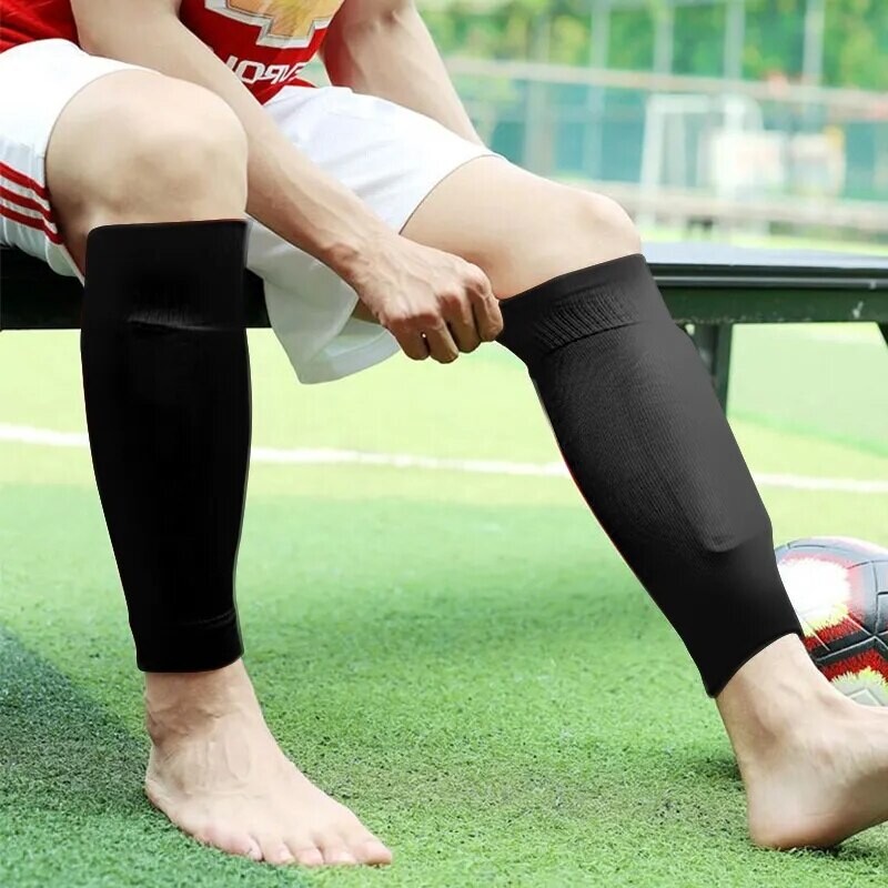 1 par sportskih nogometnih štitnika za potkoljenicu, čarapa s rukavima za odrasle tinejdžere, djecu, zaštitnu potporu za noge, kompresiju za noge, rukav za tele