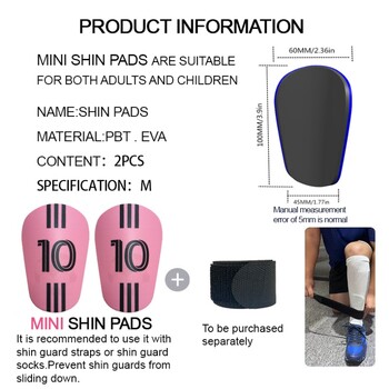 1 ζεύγος Universal Football Soccer Shin Pads Shin Protection Gear Απορρόφηση κραδασμών προστατευτικός εξοπλισμός για παιδιά ενήλικες