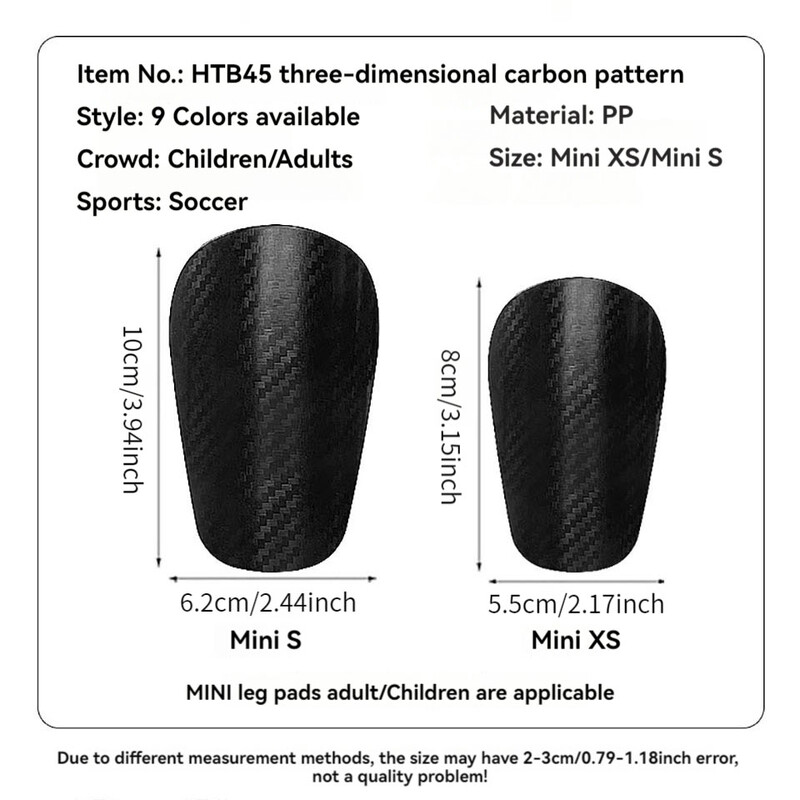 Loogdeel 1 par mini štitnika za potkoljenicu Nogometni minijaturni štitnik za potkoljenicu za djecu i odrasle - ekstra mala zaštitna oprema, štitnici za potkoljenicu