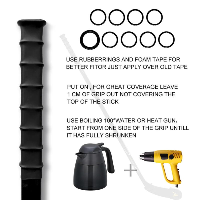 Jäähoki käepideme teip Jäähokikepilint termokahanev ümbris jäähoki sulgpalli jaoks Sporditarvikud keppide käepide