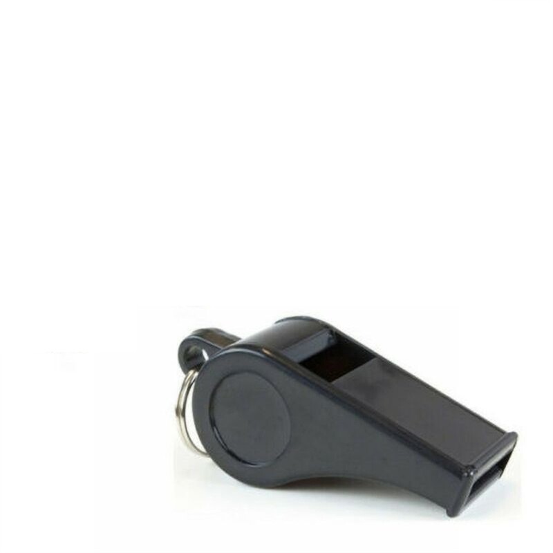 1/2/4PCS profesionalna zviždaljka crna ABS zviždaljka za vanjske sportove kampiranje planinarenje igranje sudaca igranje treninga zviždaljka za preživljavanje s uzicom